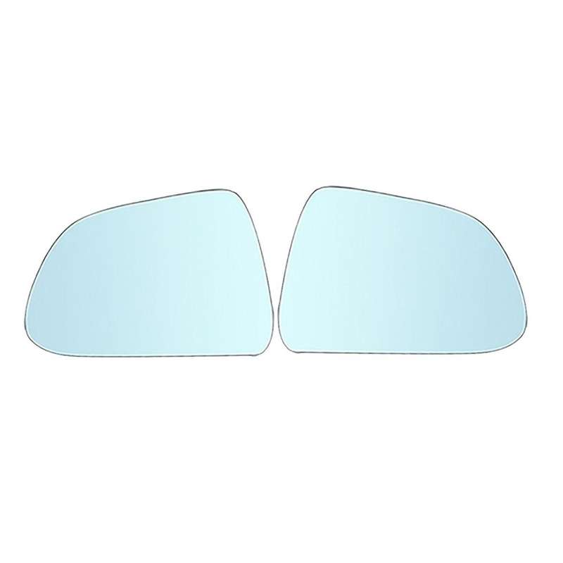 1 Pair Car Front Heated Side Door Wing Rear View Blue Mirror Lens Glass for Model 3 2017-2020