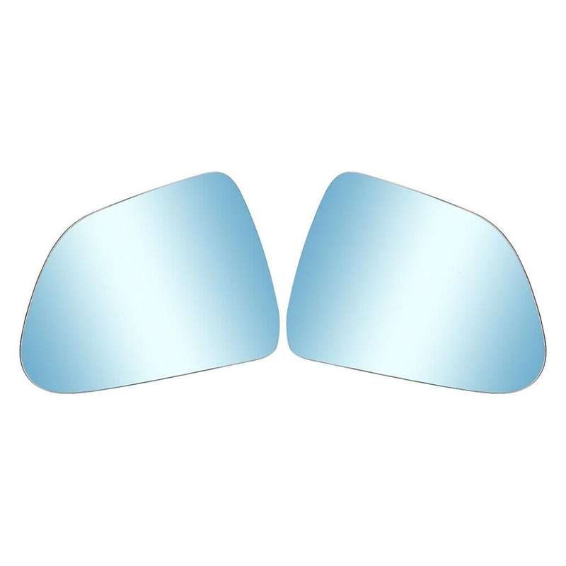1 Pair Car Front Heated Side Door Wing Rear View Blue Mirror Lens Glass for Model 3 2017-2020