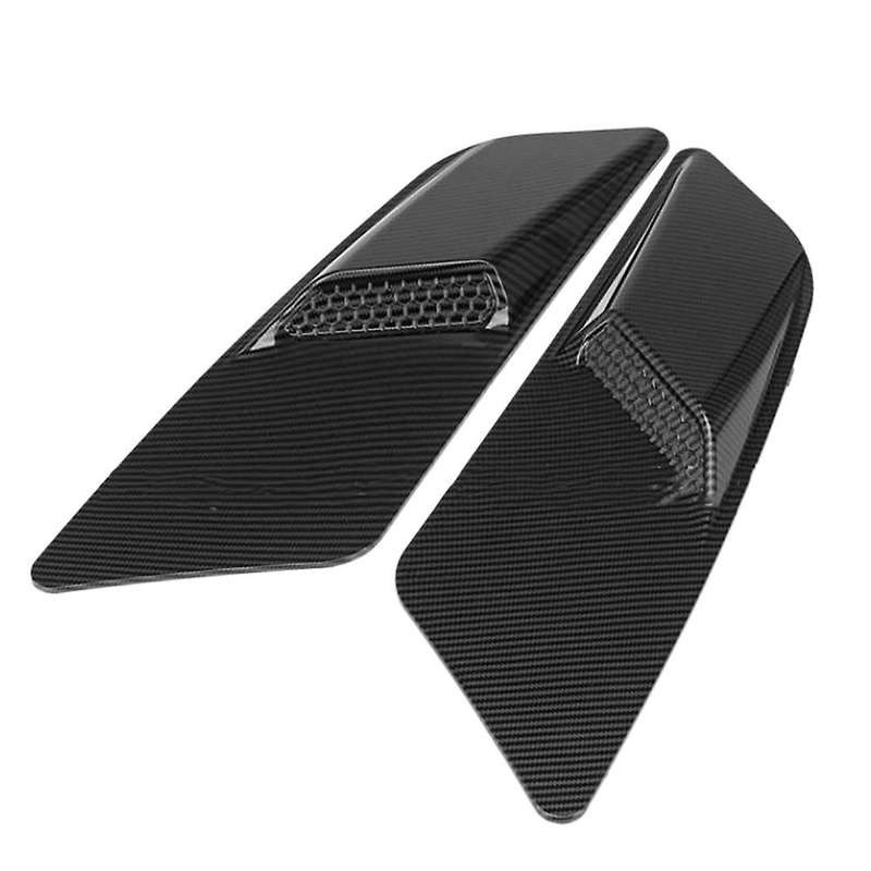1 Pair Car Front Hood Air Intake Trim Scoop Vent Guards Heat Extractor Insert Vent for 2015-2017