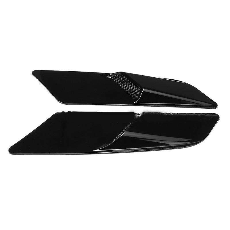 1 Pair Car Front Hood Air Intake Trim Scoop Vent Guards Heat Extractor Insert Vent for 2015-2017