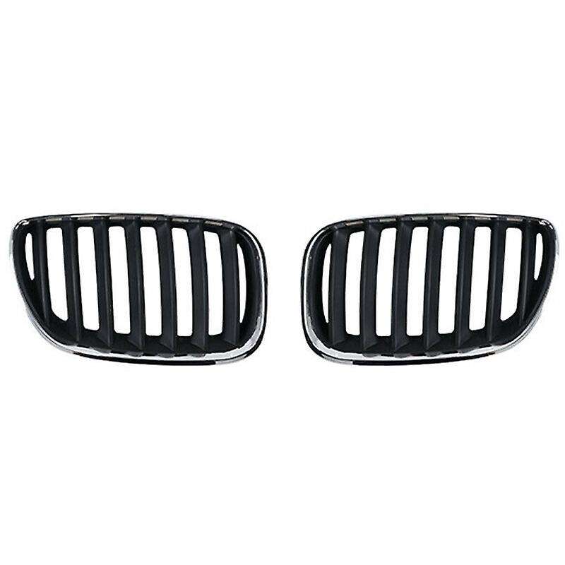 1 Pair Car Front Hood Bumper Kindey Grille Grill for X5 E53 2004-2006 51137113733