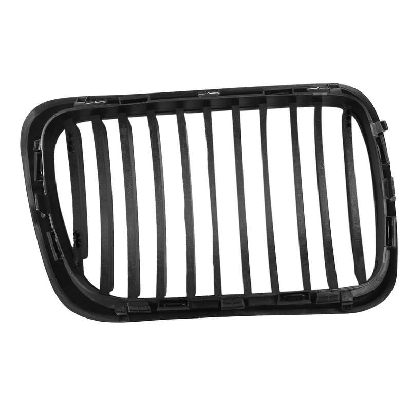 1 Pair Car Grilles Mesh Matte Black Front Grill 51138122237 51138195152 for 3 Series E36 97-99