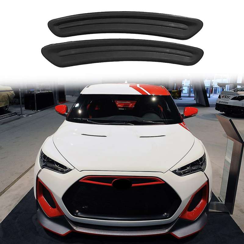 1 Pair Car Front Hood Bonnet Vents Air Outlet Cover Trim for 2011-2017