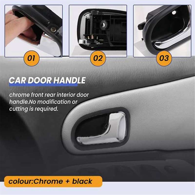 1 Pair Car Front&Rear Interior Door Handle for 323 1995-2003 Parts