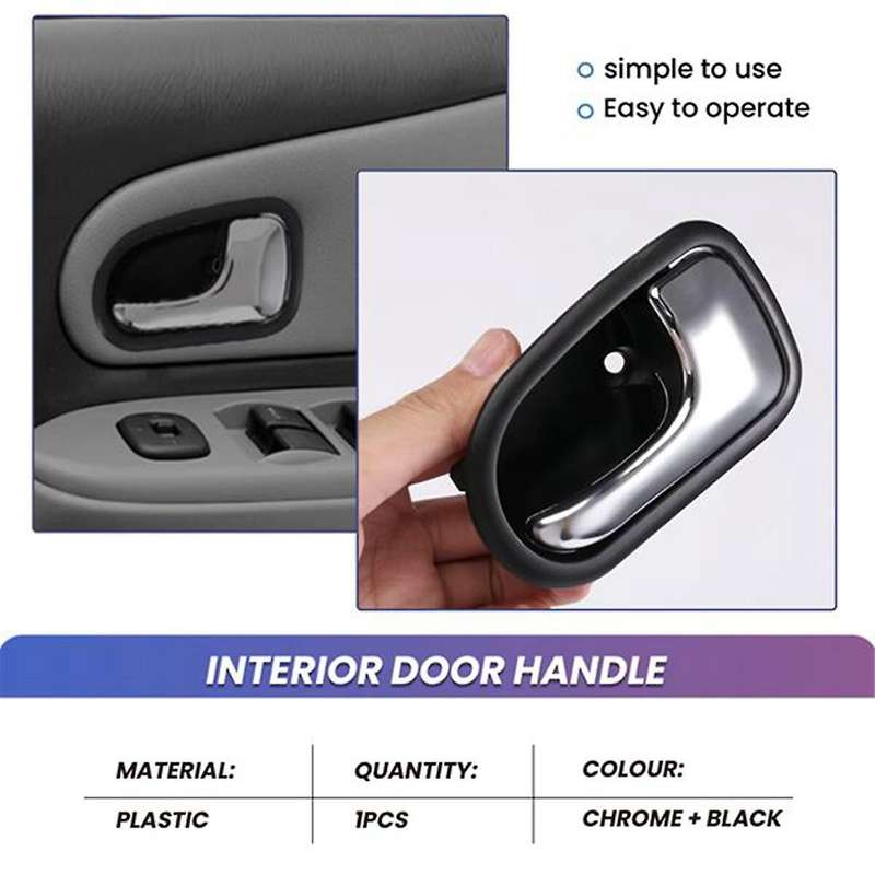 1 Pair Car Front&Rear Interior Door Handle for 323 1995-2003 Parts