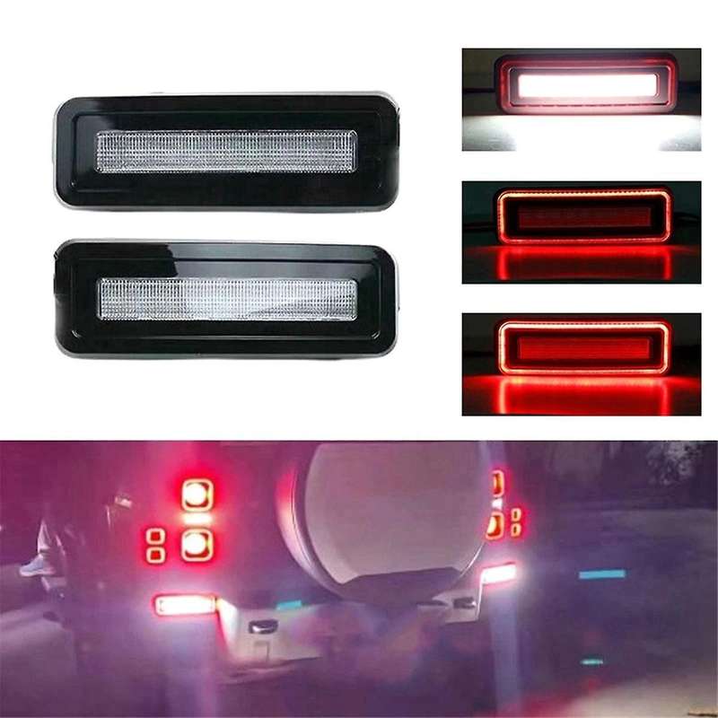 1 Pair Car LED Rear Bumper Light Reflector Tail Brake Stop Lamp Turn Signal Light for 2020-2023