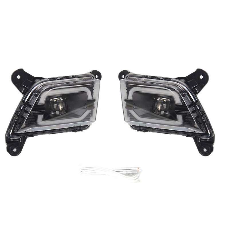 1 Pair Car LED Fog Light Running Lights DRL with Wiring for 1500 2019-2021 Passing Driving Fog Lamp