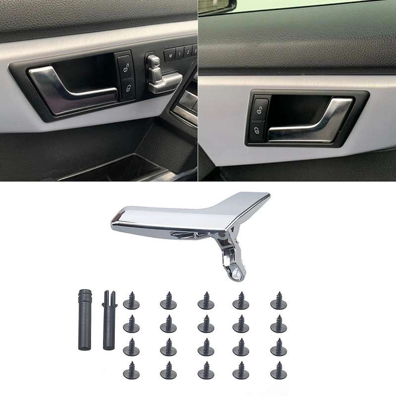 1 Pair Car Inner Interior Left & Right Door Handle Repair Kit for W204 X204 2047201763 2047202663