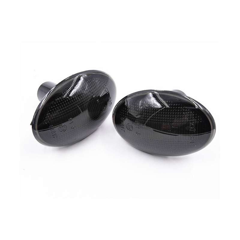 1 Pair Car LED Side Light Blackened Shell for S R55 R56 R57 R58 R59 Running Water Turn Signal