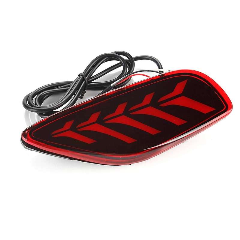 1 Pair Car LED Turn Signal Reflector Tail Light Rear Bumper Light Rear Fog Lamp Brake Light for Selt