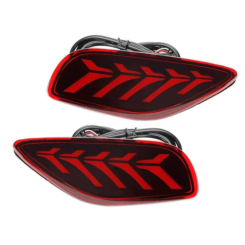 1 Pair Car LED Turn Signal Reflector Tail Light Rear Bumper Light Rear Fog Lamp Brake Light for Selt