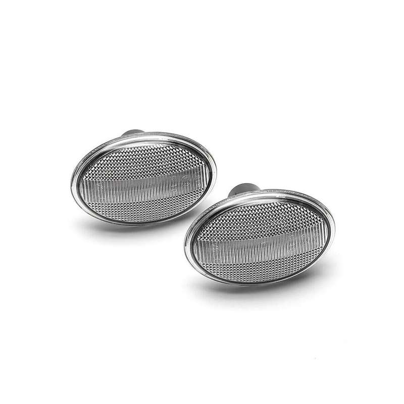 1 Pair Car LED Side Light Transparent Case for S R55 R56 R57 R58 R59 Running Water Turn Signal