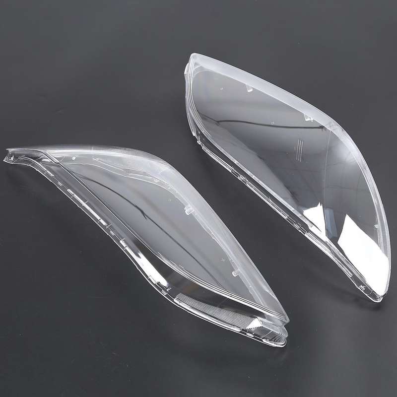 1 Pair Car Left & Right Front Headlight Cover Waterproof Clear Headlight Lens Shell Cover, for 3 20