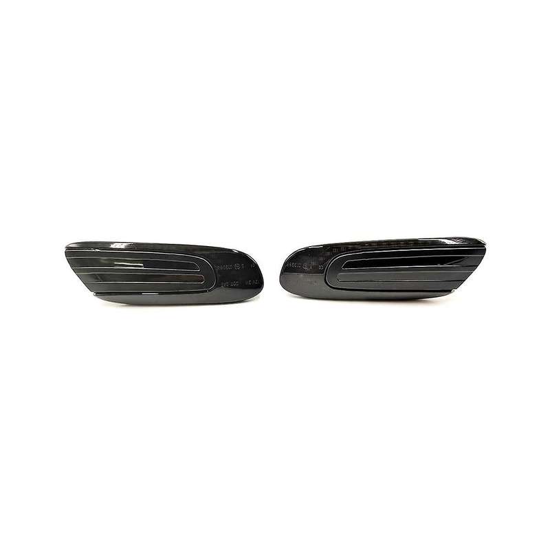 1 Pair Car Led Side Light Blackened Shell for Mini F55 F56 F57 2014-2020 Yellow Light Running Water