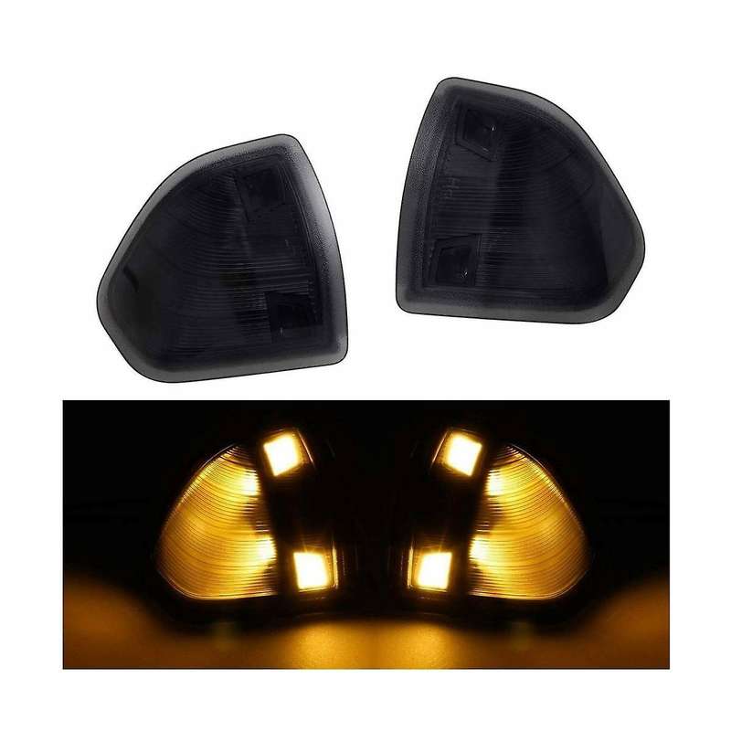 1 Pair Car LH+RH Outside Mirror Turn Signal for RAM 1500 2500 3500 LED Signal Light 68087234AA 68302