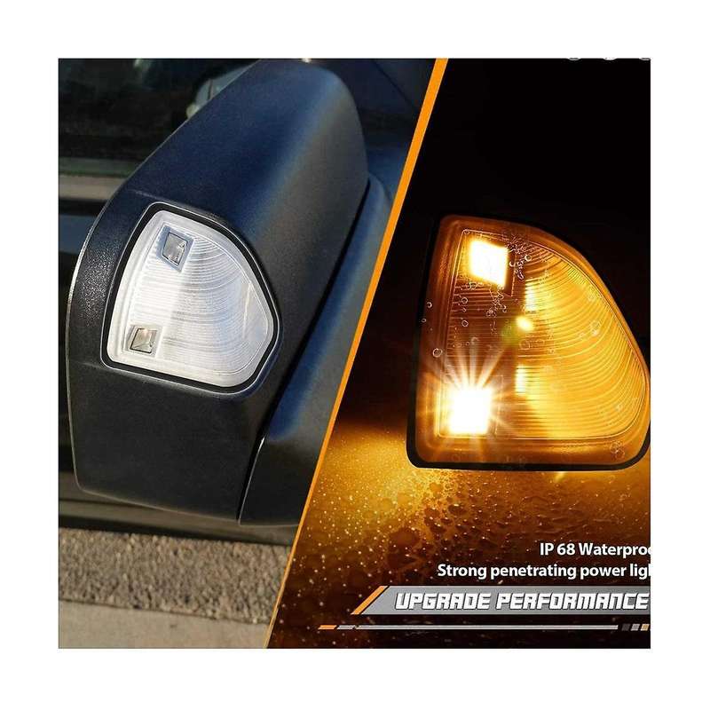 1 Pair Car LH+RH Outside Mirror Turn Signal for RAM 1500 2500 3500 LED Signal Light 68087234AA 68302