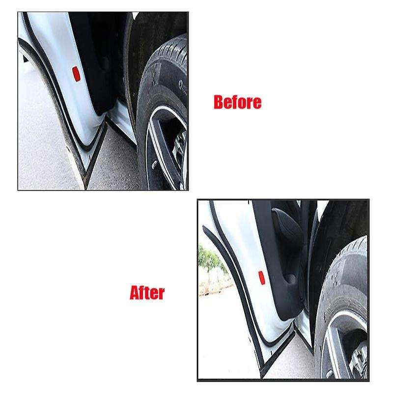 1 Pair Car Mudguards Flare Splash Guards for XC60 2018-2019 Mud Flaps with Installation Tool Paint