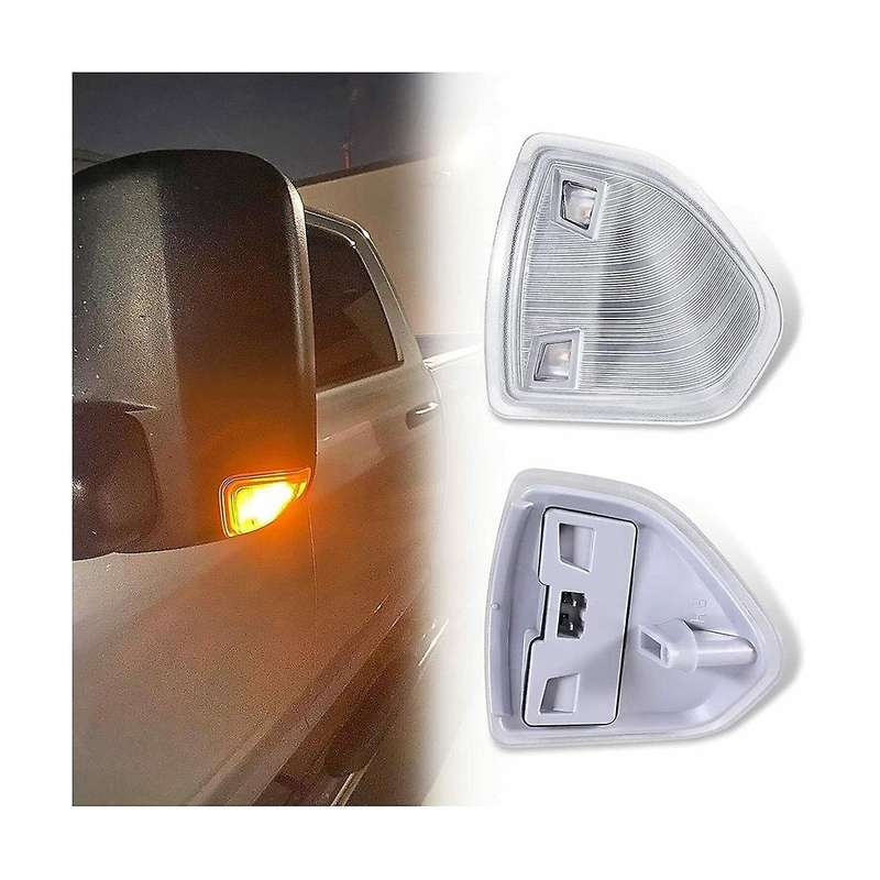 1 Pair Car LH+RH Outside Mirror Turn Signal for RAM 1500 2500 3500 LED Signal Light 68087234AA 68302