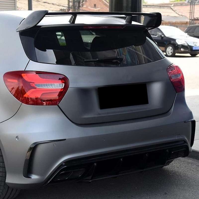 1 Pair Car Rear Bumper Splitter Spoilers Canard for for W176 A200 A250 A45 AMG 2013-2016
