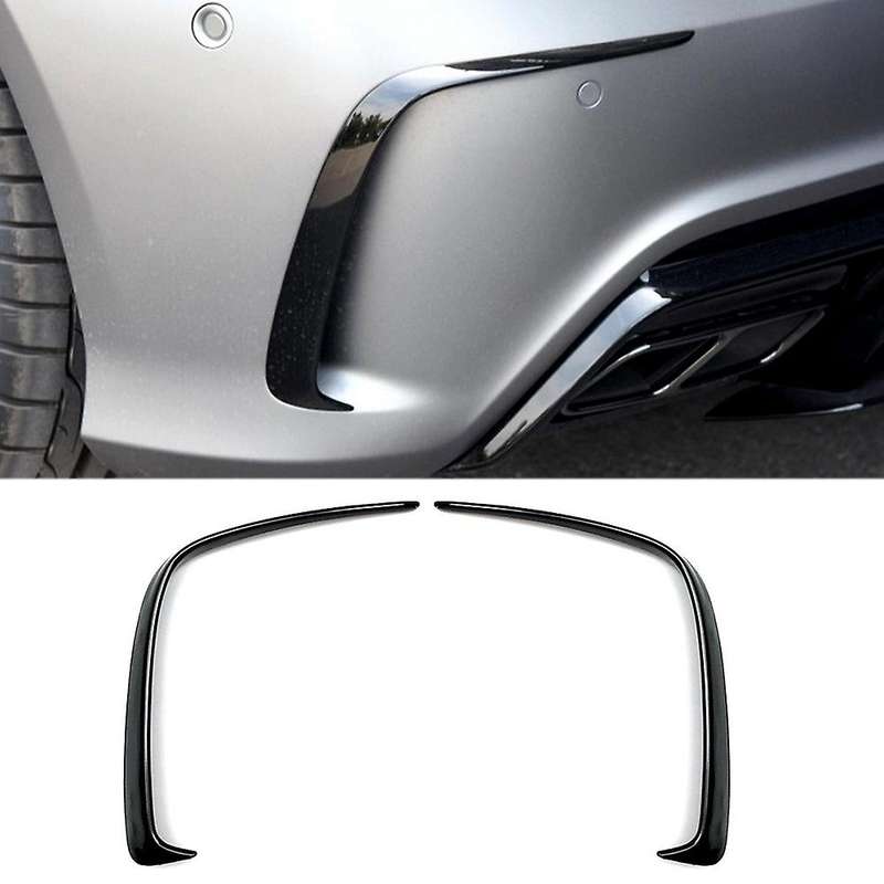 1 Pair Car Rear Bumper Splitter Spoilers Canard for for W176 A200 A250 A45 AMG 2013-2016