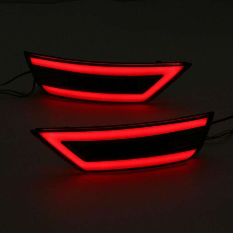 1 Pair Car Rear Bumper Daytime Running Light DRL LED Brake Reflector Tail Light Fog Lamp for 2013-20