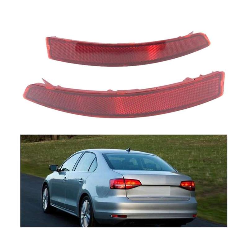 1 Pair Car Rear Bumper Reflector Brake Lamp Taillight Parking Fog Light for Sedan 2015 2016 2017 201