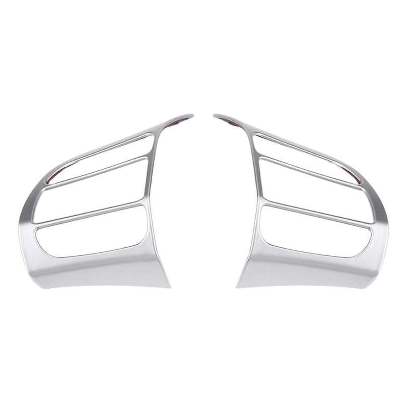 1 Pair Car Steering Wheel Cover Frame Trim Insert Sticker for Encino 2017-2020 SUV Silver