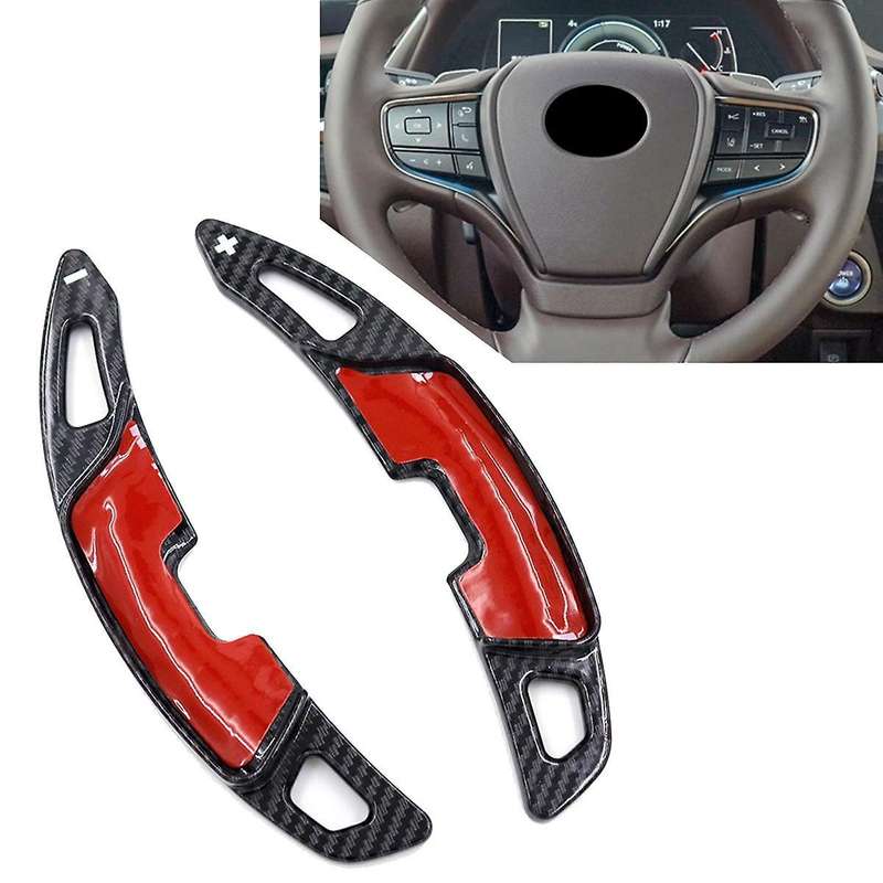 1 Pair Car Steering Wheel Shift Paddle Shifter Extension for Es200 Es260 Es300h 2018-2021