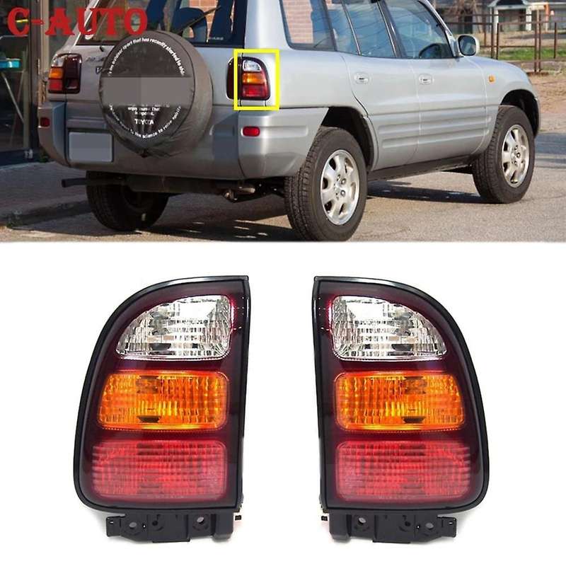 1 Pair Car Taillight Brake Lamp Rear Turn Signal Light for Rav-4 1998 1999