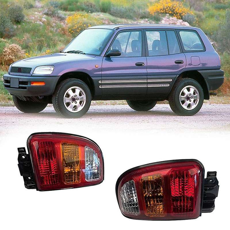 1 Pair Car Taillight Brake Lamp Rear Turn Signal Light for Rav-4 1998 1999