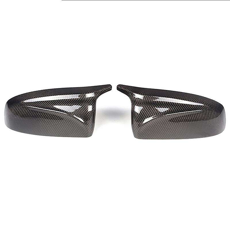 1 Pair Carbon Fiber Car Side Review Mirror Cover Cap Accessories for X5 X6 E70 E71 2007-2013