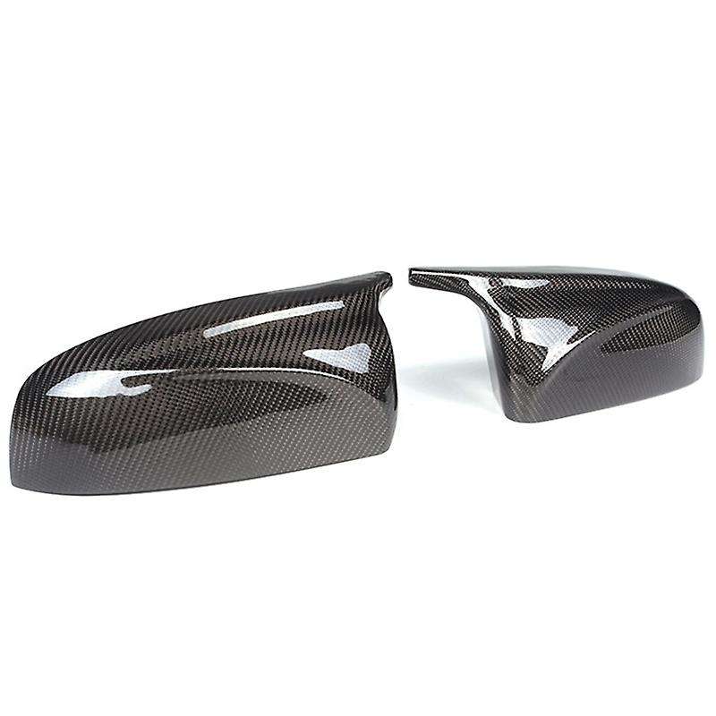 1 Pair Carbon Fiber Car Side Review Mirror Cover Cap Accessories for X5 X6 E70 E71 2007-2013