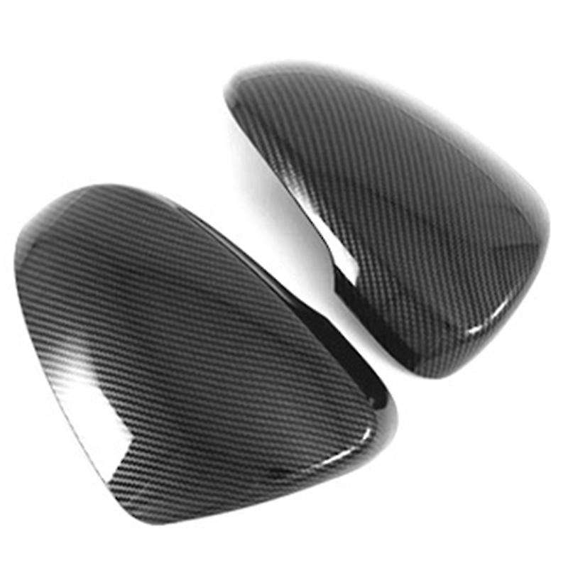 1 Pair Carbon Fiber Car Review Mirror Cover Cap Accessories for 2015-2020