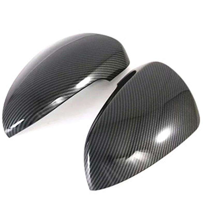 1 Pair Carbon Fiber Car Review Mirror Cover Cap Accessories for 2015-2020