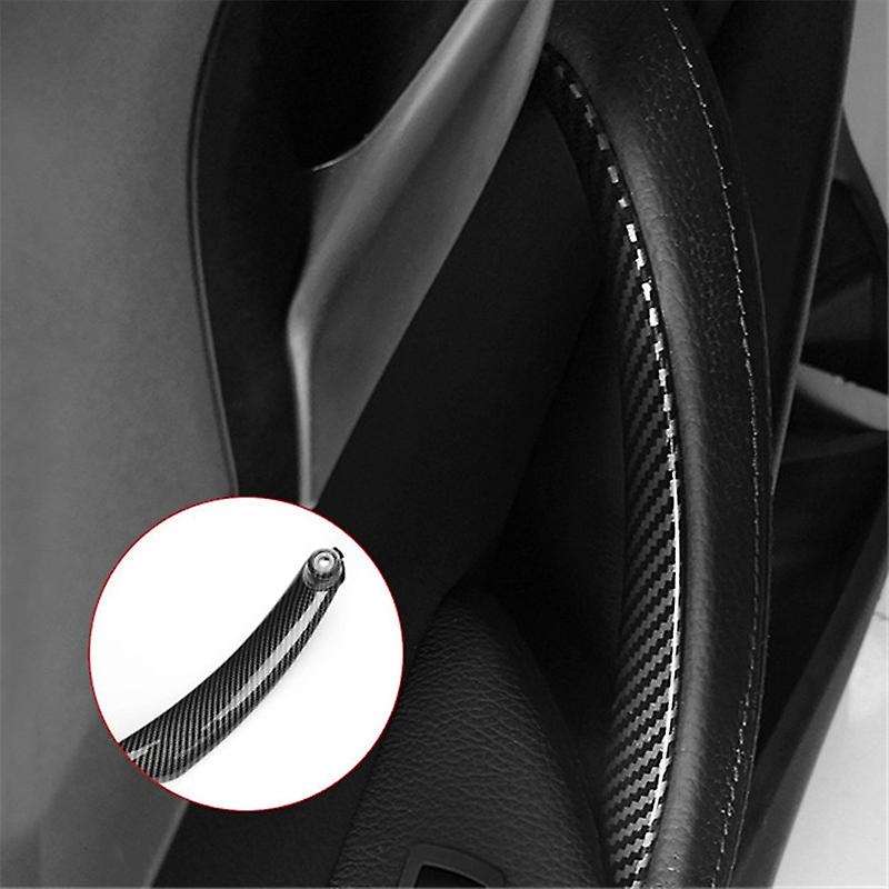 1 Pair Carbon Fiber Car Inner Door Handle Holder Auto Interior Right Accessories for E70 X5 E71 X6