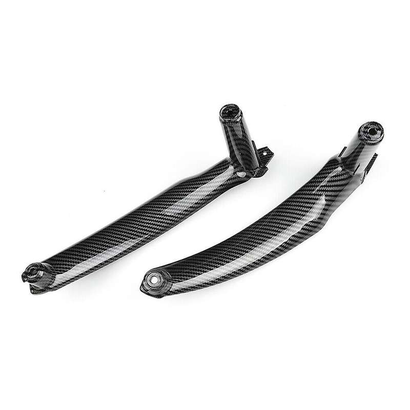 1 Pair Carbon Fiber Car Inner Door Handle Holder Auto Interior Right Accessories for E70 X5 E71 X6