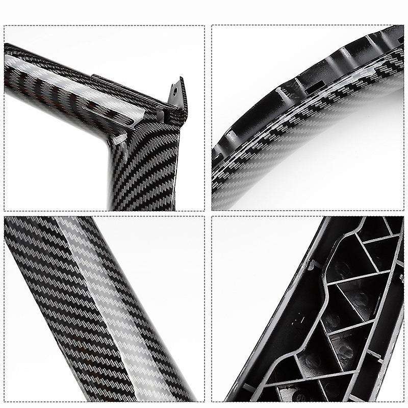 1 Pair Carbon Fiber Car Inner Door Handle Holder Auto Interior Right Accessories for E70 X5 E71 X6