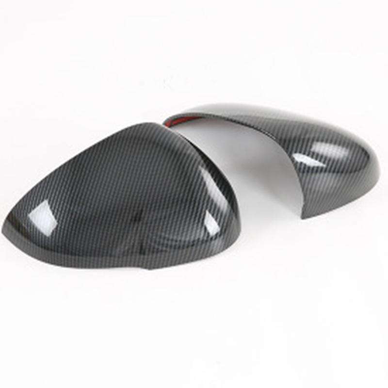 1 Pair Carbon Look Car Side Review Mirror Cover Cap Accessories for K5