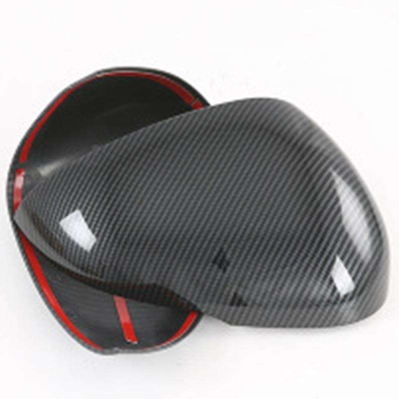 1 Pair Carbon Look Car Side Review Mirror Cover Cap Accessories for K5