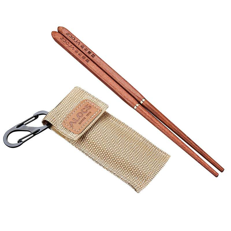 1 Pair Chopsticks Wood Folding Chopsticks for Camping Picnic Foldable Retractable Chopsticks Tablewa