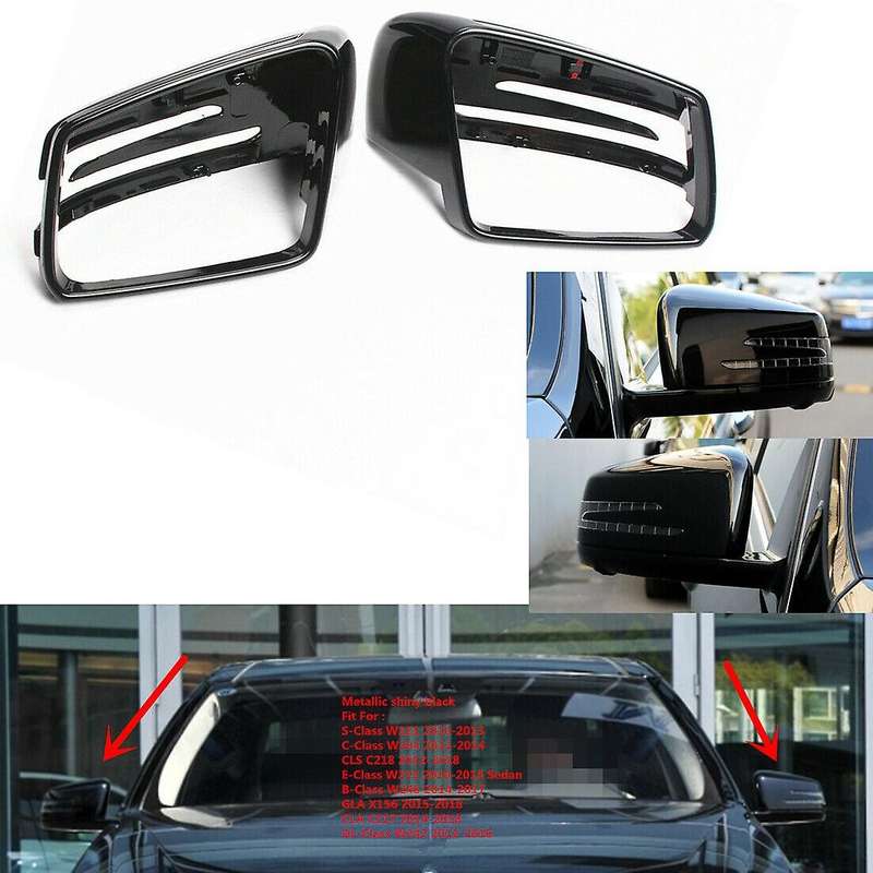1 Pair Door Mirror Covers Side Mirror Caps for - C E S GL Class W204 W212 W221 CLA GLA 2009-2013 Gl
