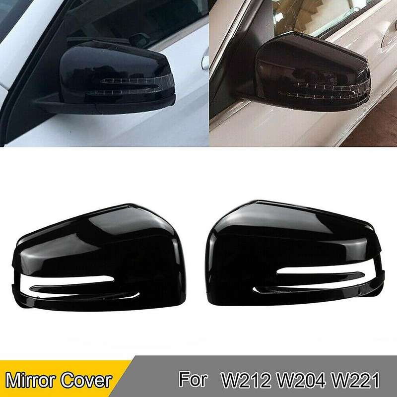 1 Pair Door Mirror Covers Side Mirror Caps for - C E S GL Class W204 W212 W221 CLA GLA 2009-2013 Gl