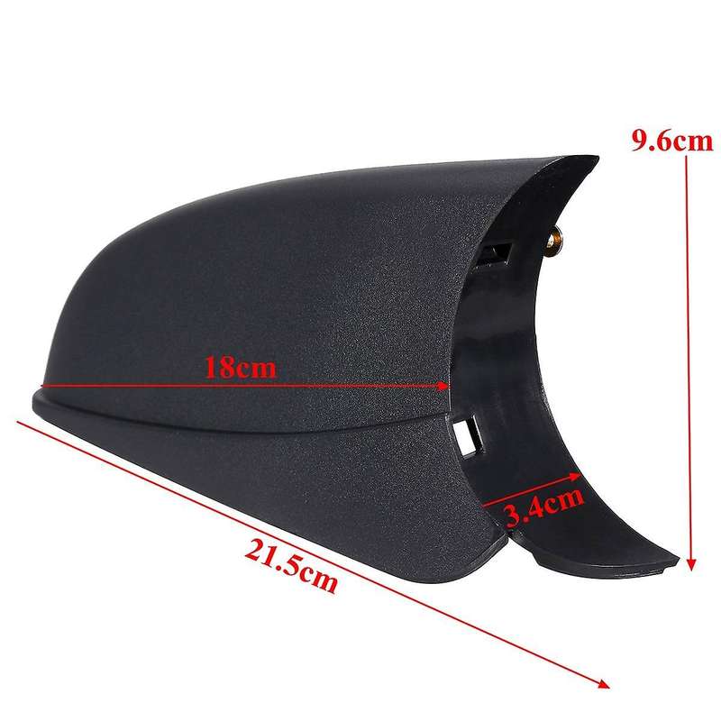 1 Pair Door Side Mirror Housing Wing Mirror Cover for H Mk5 2010-2013 Gloss Silver