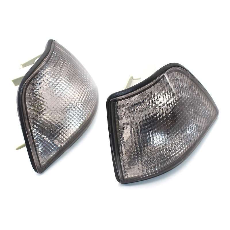 1 Pair Corner Light Cover, Smoke Color Corner Warning Light for - 3 Series 318I 325I E36 4DR 1992-19