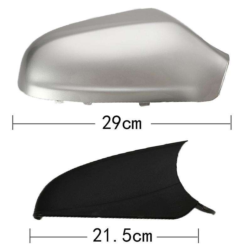 1 Pair Door Side Mirror Housing Wing Mirror Cover for H Mk5 2004-2009 Gloss Silver
