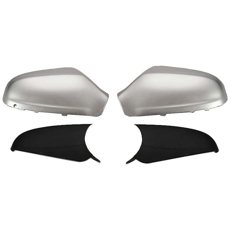 1 Pair Door Side Mirror Housing Wing Mirror Cover for H Mk5 2004-2009 Gloss Silver