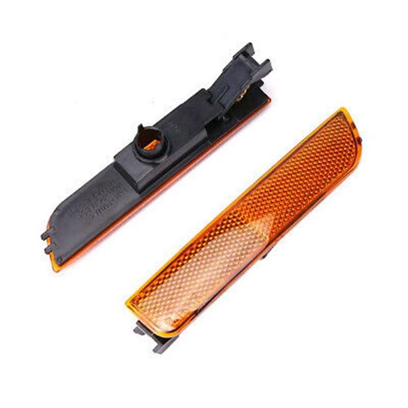 1 Pair Driver Passenger Side Marker Lamp Turn Signal Light for 2001-2005 3B0945071 3B0945072 Yellow