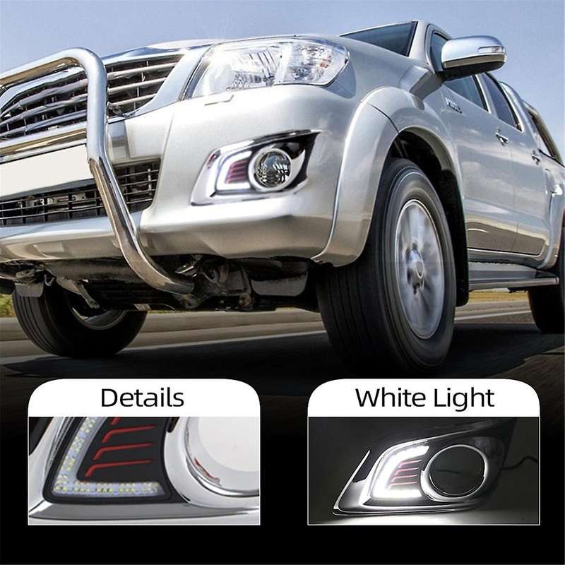 1 Pair DRL Daytime Running Light Fog Lamp 12V for CHAMP 2012 2013 2014