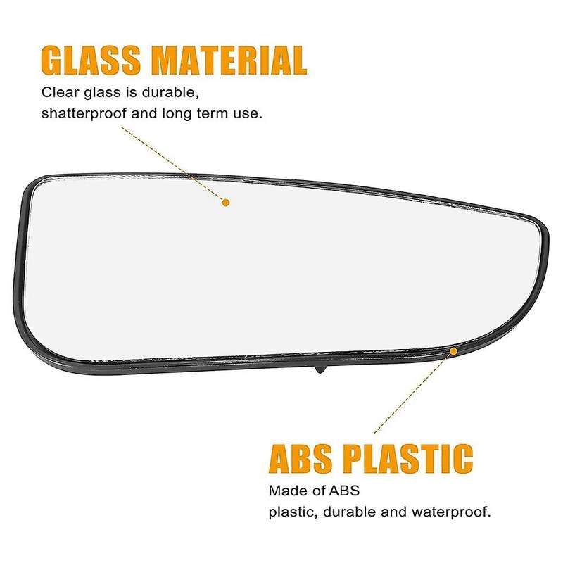 1 Pair Driver Passenger Side Rearview Mirror Glass Tow Mirror for Ram 1500 2500 3500 4500 5500 2009-