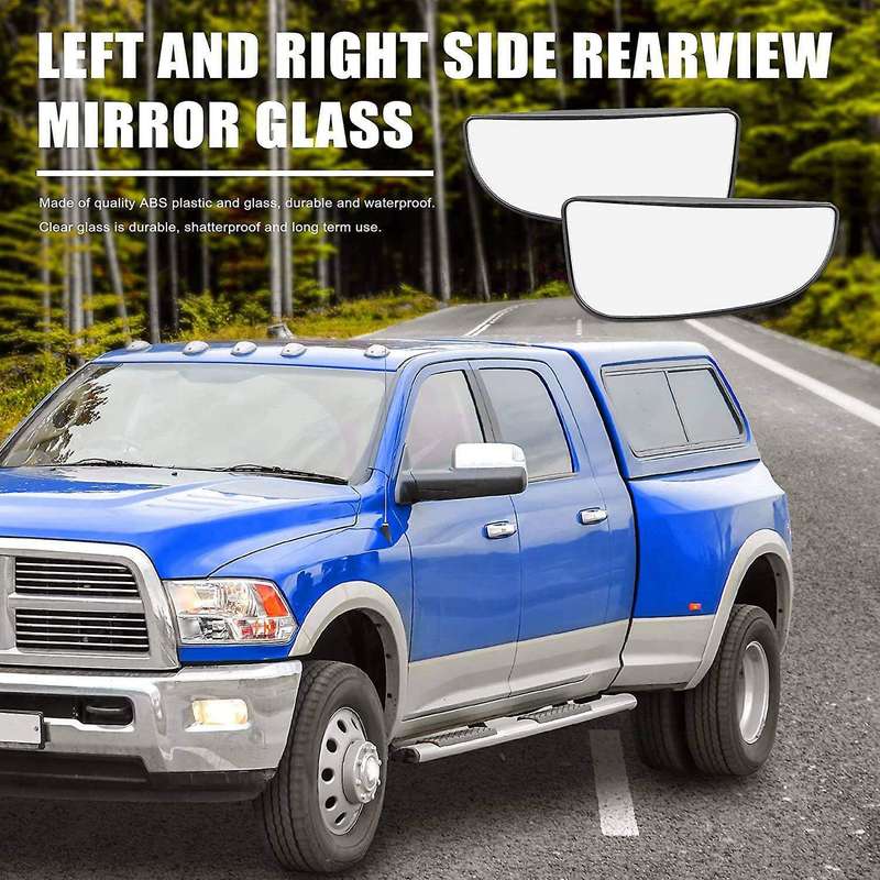 1 Pair Driver Passenger Side Rearview Mirror Glass Tow Mirror for Ram 1500 2500 3500 4500 5500 2009-
